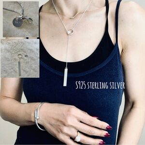 Brand New genuine silver 925 bar necklace